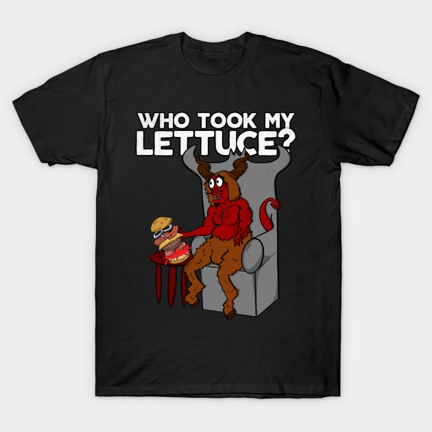 Cartoon Devil Who Took My Lettuce T-Shirt by Swagazon